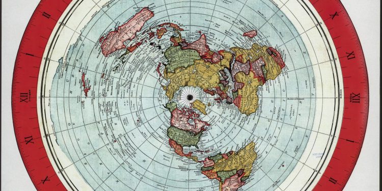 Flat Earth Map by Alexander Gleason 1892 – Biblical Cosmology